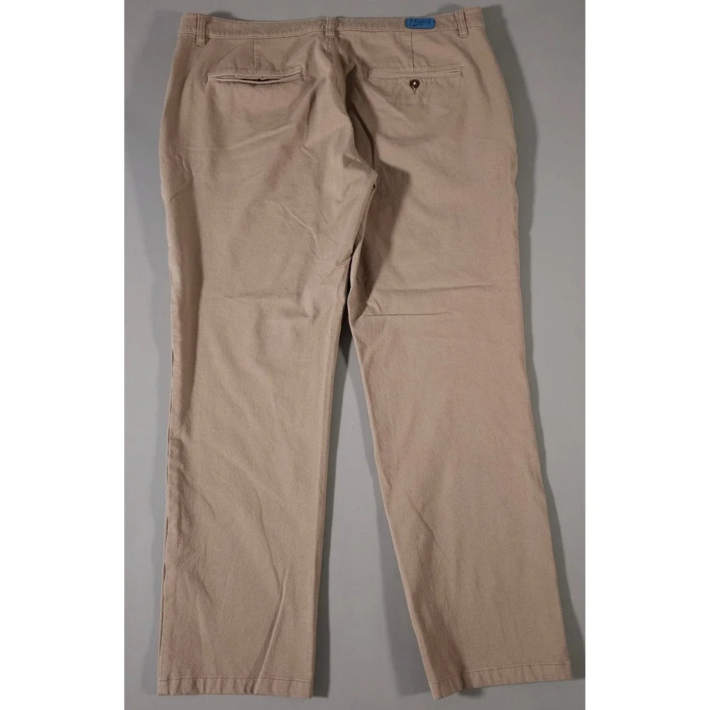 Mugsy Belmonts Chinos Mens 40x30 Tan Stretch‎ Cotton Rayon Spandex Pants